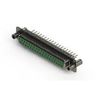 EDAC 628-M37-321-GT4 D-Sub Connectors - Standard Density Vertical Machined D-Sub Connector