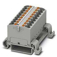 PHOENIX CONTACT 3273702 Push-In Distribution Block PTFIX 18X4-NS35A GY