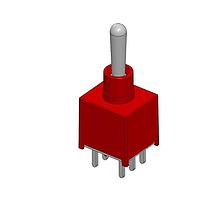 Mountain Switch 108-2AD3T3238-EVX トグルスイッチ DPDT ON-OFF-ON PC