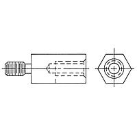 Đế Chống Đực-Cái Lục Giác 3/8 Lục Giác X Chiều Dài 1.00 RAF Electronic Hardware 4632-1032-S-12