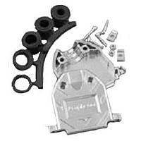 Vỏ bảo vệ D-SUB hai mảnh mạ kim loại nhựa Amphenol Commercial Products 17E-1724-2