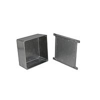 Tủ Đựng Econobox Hợp Kim Nhôm Đúc, Giá Đỡ và Nắp Màu Đen (4.8 X 4.8 X 2.3 In) Bud Industries CU-5474-B