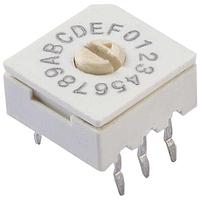 CTS Electronic Components 221ADA16 ロータリースイッチ 16ポジション スルーホール フラッシュアロー スロット付き