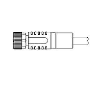 Phích Cắm Nữ Thẳng Cáp Cắt Tẹt 3 Chân 60 V 3 A Vít Hợp Kim Đồng x 1.0 3 M 24 AWG Same Sky (formerly CUI Devices) CDM816-03A-01FST-3M-67