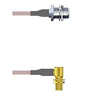 Amphenol Custom Cable Q-2102Q000R048i RF Cable Assemblies N-SJB/SMA-RJB G316D 48I