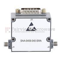 Fairviewmicrowave SAA-0406-040-SMA 0 to 40 dB Voltage Variable Attenuator From 400 MHz To 6 GHz PIN Diode And SMA