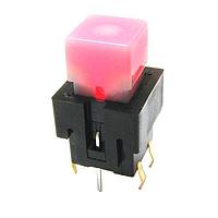 E-Switch LP15S1BLKGRNN Standard Switches Illum PB Switch Sqre Latching Green