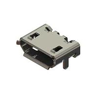 Đầu nối Mini USB Loại B USB Type-B Micro Mạ vàng góc vuông SMT cách điện LCP màu đen EDAC 690T505-262-011