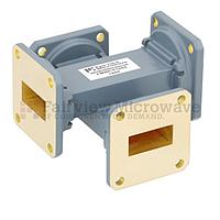 Fairview FMWCP1055 20 dB WR-90 Waveguide Crossguide Coupler With UG-39/U Square Cover Flange from 8.2 GHz to 12.4 GHz