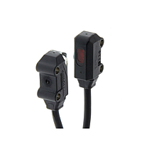 OMRON E3T-ST11F 2M Ultracompact, Ultrathin Photoelectric Sensor with Built-in Amplifier (1000 mm, through-beam, NPN, Light-ON)