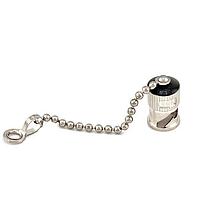 Nắp chống bụi đầu nối cáp quang ST có dây xích, vòng đường kính 0.130 Amphenol Fiber Optics 953-1061