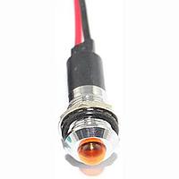 Mallory Sonalert FL1M-12SW-1-Y12V Indicators LED YEL 12MM NUT 12VAC/DC