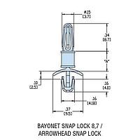 Giá đỡ PCB HLSP9-06 V-0 TỰ NHIÊN Heyco 10164F