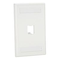 Panduit CFPL1EIY ທ່ອສາຍແລະທາງຜ່ານສາຍ Mini Com 1 port single Classic faceplate