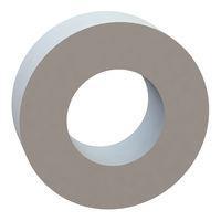 Essentra Components 17W01786 Flat Washer Flat Washer, .085 ID, .165 OD, .056 Thick, Natural, Nylon