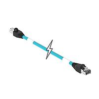 Molex 1201080598 Ethernet Cables / Networking Cables ENET RJ45/RJ45 2PR 30M TPE TEAL