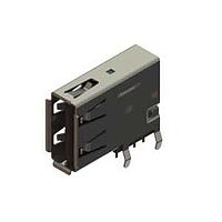 Đầu nối USB Loại A USB Type-A 30" mạ vàng góc phải cách điện PBT màu đen EDAC 690C304-634-021