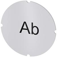 SIEMENS 3SU19000AB710AE0 Insert Label, Ab INSERT LABEL F. ILLUM PUSHBUTTON, AB