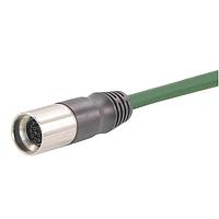 HARTING 21375200F04050 Sensor Cables / Actuator Cables M17 17pole straight female open 5m PVC