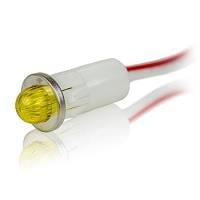 Đèn Báo Lắp Bảng LED Màu Vàng Khuếch Tán Lỗ Lắp 1/2" VCC 1091M7-12V