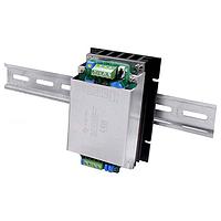 Bộ chuyển đổi DC/DC cách ly, 50W, đầu vào 9.5-75 Vdc, đầu ra 28 Vdc, 1.79 A, logic âm, đầu ra đơn điều chỉnh, gắn khung với tản nhiệt và kẹp DIN CUI Inc PST50W-36-S28BN-H-DIN