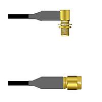 Amphenol Custom Cable Q-2R0690008144i RF Cable Assemblies SMA-RJB/SMA-SP RG58 144I