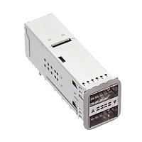 Bộ Ghép Nối Ổ Cắm xQSFP+ Xếp Chồng 2X1, Gioăng AMP Connectors - TE Connectivity 2227224-3