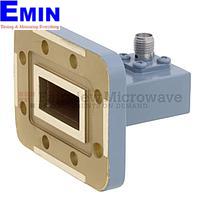 Fairview FMWCA1007 WR-90 to SMA Female Waveguide to Coax Adapter CPR-90G Grooved Flange With 8.2 GHz to 12.4 GHz Frequency Range For X Band