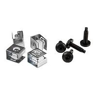 Hammond Manufacturing CLPKIT1032-100 랙 및 랙 캐비닛 10-32 클립 너트 및 블랙 스크류 100개 팩