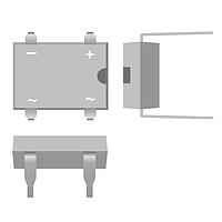 PANJIT DI154_T0_00001 Bridge Rectifiers DUAL-IN-LINE GLASS PASSIVATED SINGLE-PHASE BRIDGE RECTITFIER