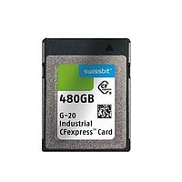 Thẻ CFexpress Công nghiệp CFexpress, G-20, 240 GB, Bộ nhớ Flash 3D TLC, -40°C đến +85°C Swissbit SFCE240GW1EB4TO-I-6F-111-STD