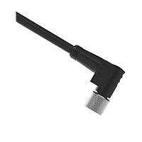 Cáp Cảm Biến / Cáp Bộ Chuyển Động Dây Đeo: Đầu Đơn M8; 4 chân Nữ Góc Vuông; 2 m (6.56 ft) 4x26 Có Lớp Chống Nhiễu Vỏ PVC Đen; Đai Ốc Kết Nối Bằng Đồng Mạ Niken Banner Engineering PKW4MS-2