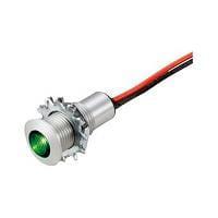 Đèn báo Màu Xanh Lá, Thân Bạc CNX 482 2 GTP 12 VCC CNX_482_2_GTP_12