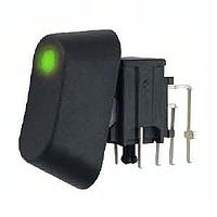 Well Buying RC001L-NS1AAAQUGXX ロッカースイッチ ROCKER SWITCH SPDT ULTRA GREEN LED