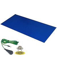 Desco 66221 Table Mat DUAL LAYER RUBB MAT .060X36X72" DK BLUE