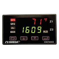 OMEGA CN79053-LV 1/32 DIN Dual Zone Temperature Controller with Fuzzy Logic (Dual 4 Digit LED, 1/32 DIN)