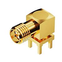 Đầu nối SMA RA RPJck PCB gắn lỗ xuyên - 6GHz GCT (Global Connector Technology) RFPC-SMA30-F