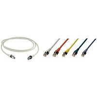 HARTING 09488686570050 Cat 5e RJ インダストリアル RJ45 デュアルブート パッチケーブル、Cat5e FRNC 赤 5.0m