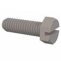 Essentra Components 3231218100 Slotted Hex Slotted Hex Screw, 5/16-18 Thread, 1 Lg