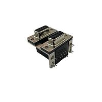 Đầu nối D-Sub hai cổng 9 chân ĐỰC/ĐỰC hai cổng R/A Adam Tech DPD-09-00-B3