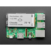 Adafruit 4687 オンスクリーンディスプレイボード Adafruit 2.13 モノクロ E-Ink ボネット for Raspberry Pi - SSD1680