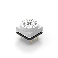 Wurth Elektronik 428527520917 ロータリースイッチ WS-ROSV ロットスイ IP67 16ポジション 横型 アイボリー
