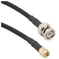 Amphenol RF 245101-04-18.00 RF Cable Assemblies BNC Strg PLG to SMA Strg PLG 18 inches