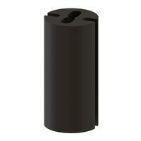 Khoảng cách LED Khoảng cách LED, 3MM T-1, Đen, 9MM Spc Essentra Components LEDM-2-09