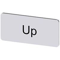 SIEMENS 3SU19000AC810DL0 Labeling Plate, Up INSCR. LABEL, SILVER 12.5 X 27MM, UP