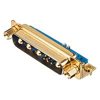 Amphenol Positronic SCBM8W8M000EG Mixed Contact D-Sub Connectors D-Sub Male Connector 8P Crimp 8W8 Gold Shell Jackscrews