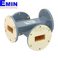 Fairview  FMWCP1071 20 dB WR-137 Waveguide Crossguide Coupler With UG-344/U Round Cover Flange from 5.85 GHz to 8.2 GHz