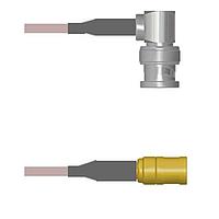 Amphenol Custom Cable Q-0D03W0005007i RFケーブルアセンブリ BNC-RP/SMB-SP G316 7I