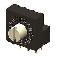 Diptronics RV2HAF-10R-V-B ロータリースイッチ RT ANG 3x2 ターミナル 7.3mm アクチュエーター