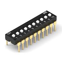 Wurth Elektronik 418127270910 DIPスイッチ WS-DITV Dip Sw 10ピン 横型 ボックスタイプ ブラック